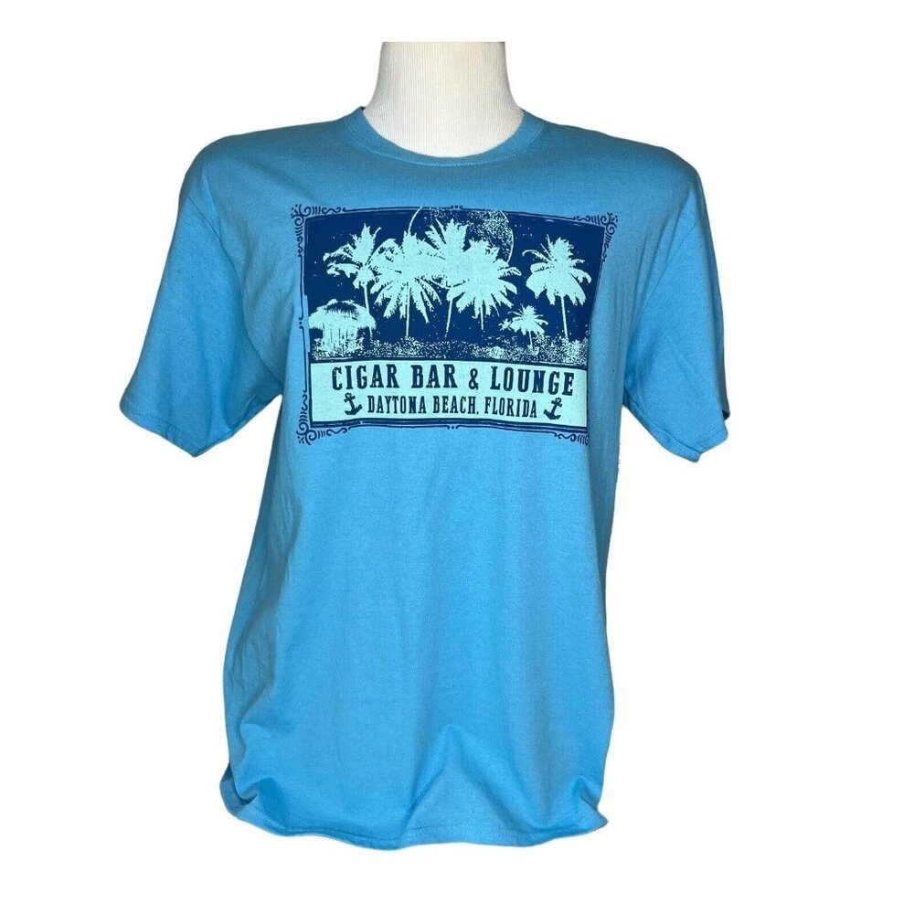 Croft & Barrow Extra Soft Tshirt Daytona Beach Mens Large Blue New Vacation